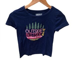 Eddie Bauer Dark Blue Tee with Vibrant Graphic